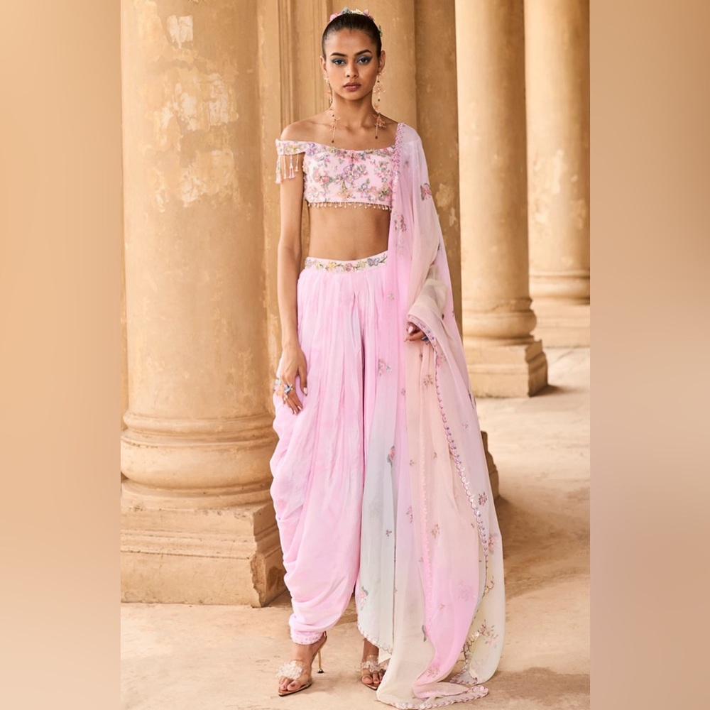 NWT Dhoti Style Suit from Lashkaraa Garden of Serenity Collection (never worn)